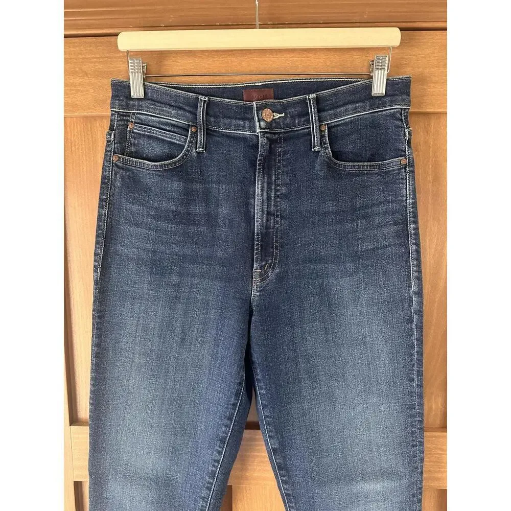 NEW MOTHER The Swooner Rascal Ankle Straight Leg Jeans in Hot Springs Women’s 30